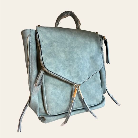 VRNYC Target Handbags - NEW VR NYC Target Denim Style Flap Backpack Purse